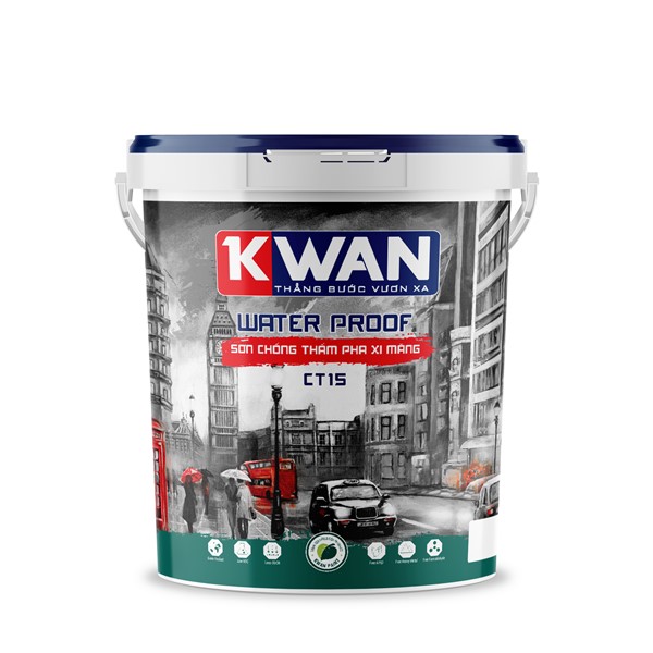 Sơn Chống thấm pha xi măng - KWAN WATER PROOF - CT15